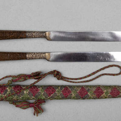 Pair of knives with case
