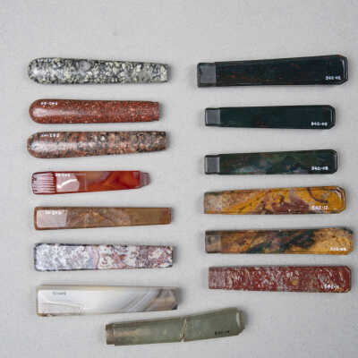 Handles, knife, stone