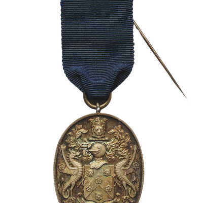 Worshipful Company of Weavers silver award badge