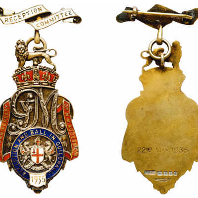 Corporation of London Reception Committee badges