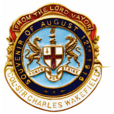 Corporation of London Reception Committee badges
