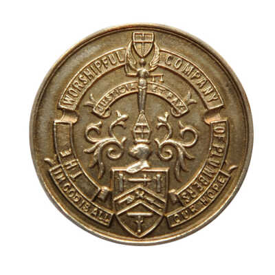 Commemorative medal – 600th. anniversary of the Worshipful Company of Plumbers 1365-1965; silver gilt; cased