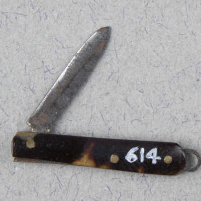 Folding knife, miniature.