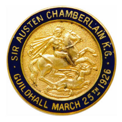 Corporation of London Reception Committee badges