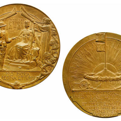 Commemorative medal re City of London Volunteers for the Boer War