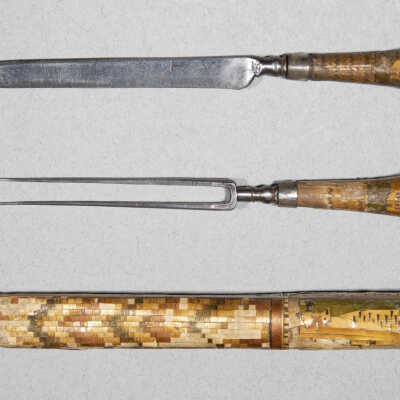Knife and fork in case
