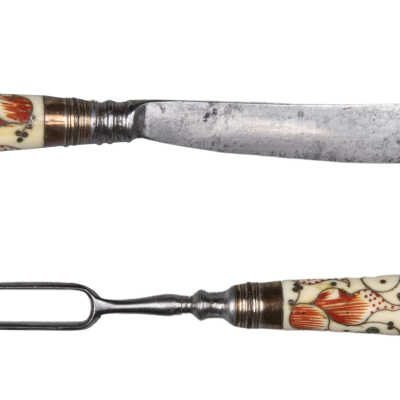 Knife and fork in case