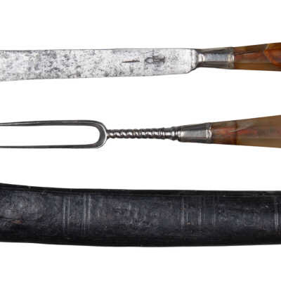 Knife and fork in case