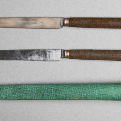 Knives, pair in case