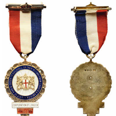 Corporation of London Reception Committee badges