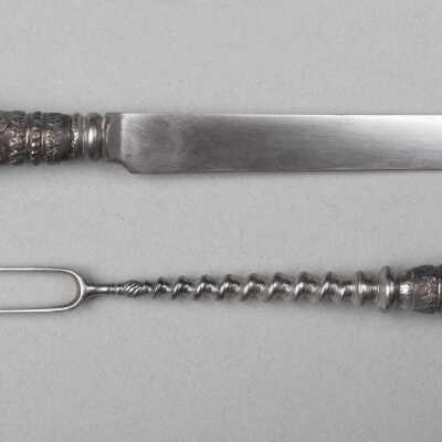 Knife, carving and fork