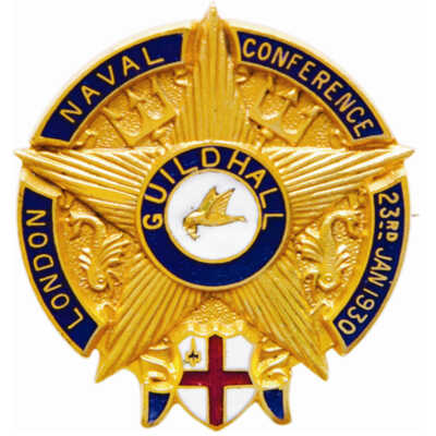 City of London reception badge – London Naval Conference