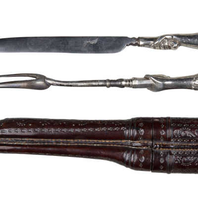 Knife and fork in case