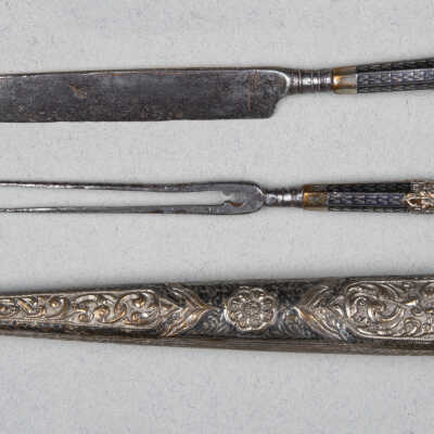 Knife and fork in case