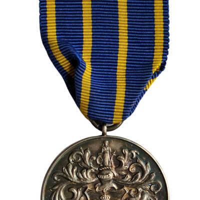 Livery medal of the Turners’ Company with ribbon
