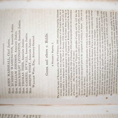 Green V. Bibble case Henry clay title Vol 5