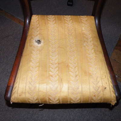 detail of seat with old covering