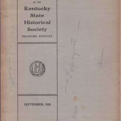 " The register of the Kentucky Historical Society"