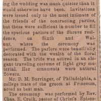 Ballard-Shreve. Union of Two Prominent Kentucky Families