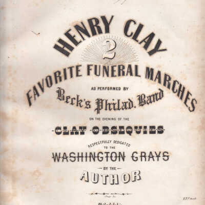 Henry Clay Favorite Funeral Marches
