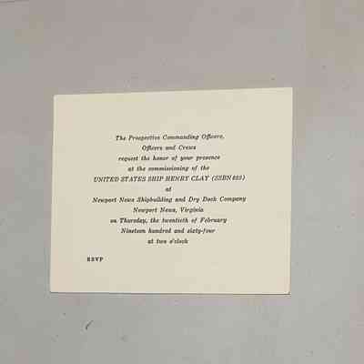 Invitation- item B