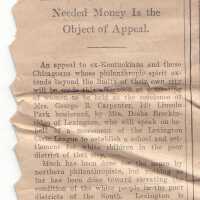 Asks Chicago Help in Kentucky School