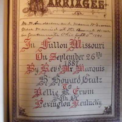 marriages page