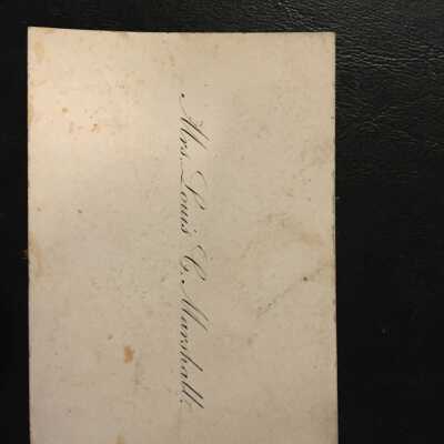 caling card front