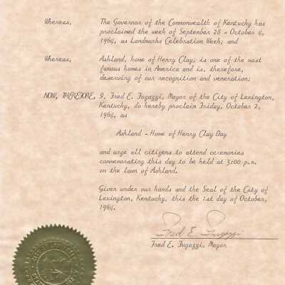 Proclamation