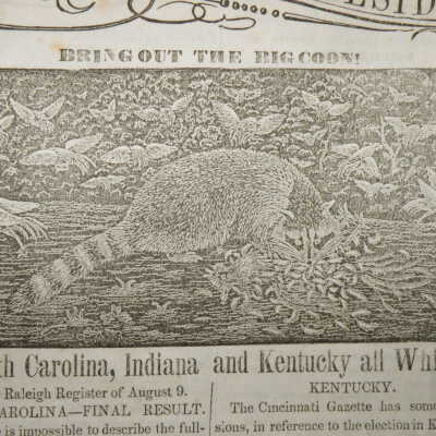 North Carolina, Indiana, Kentucky Whigs coon