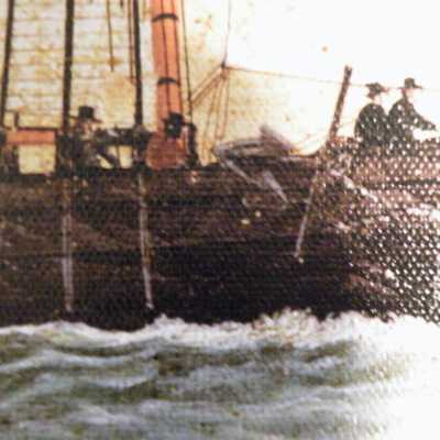 crewmen at bow