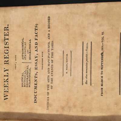Weekly Register March-Sept 1814
