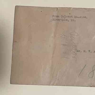 envelope containing the campaign ribbon