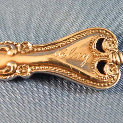 engraving bottom of handle of spoon