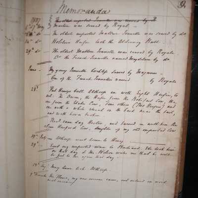page of Henry Clay's notes