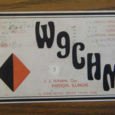 W9CHM Ham radio card