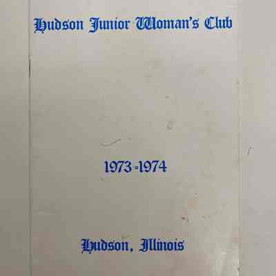 Hudson Junior Woman's Club Scrapbook for 1973-1974