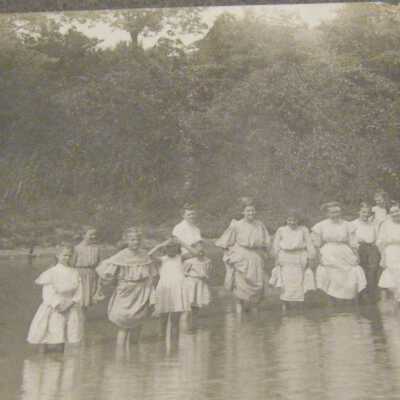 Baptism in Mackinaw River