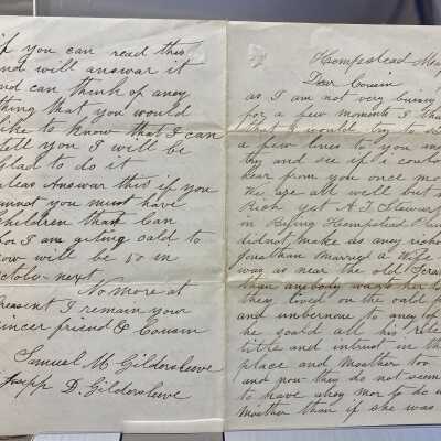 Letter to Joseph D. Gildersleeve
