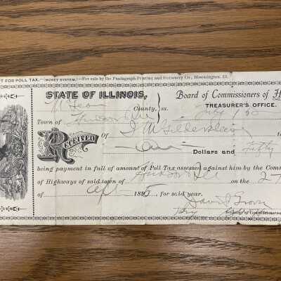 Receipt of Poll Tax