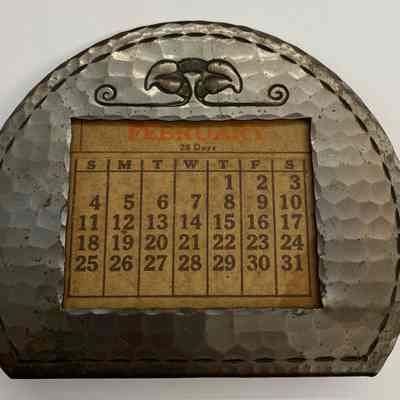 Roycroft Art Metal - Hammered Copper Perpetual Calendar