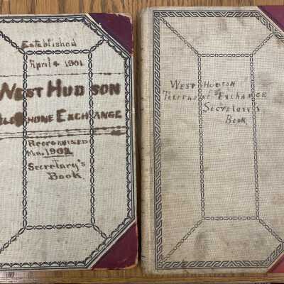 Secretary's Books from West Hudson Telephone Exchange