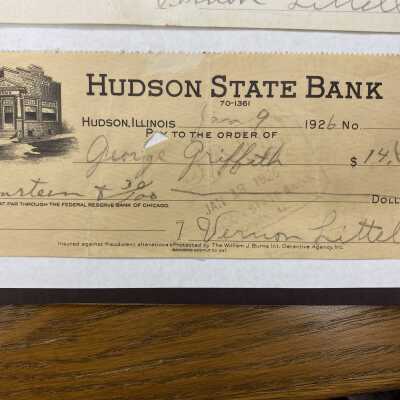 Hudson State Bank 1926