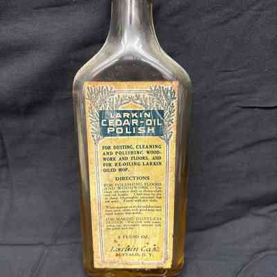 Larkin Cedar-Oil Polish Glass Bottle