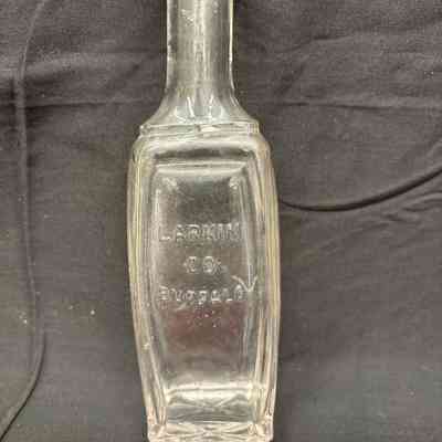 Larkin Co. - Buffalo, clear glass perfume bottle
