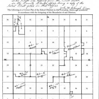 Map of School District Boundaries, 1878