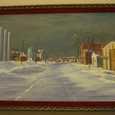 Winter Dusk - Hudson, IL