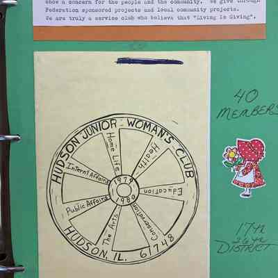Hudson Junior Woman's Club - President's Scrapbook 1979-1980