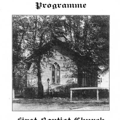 Hudson Baptist Church 50th Anniversary Flyer