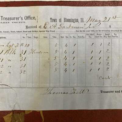 Receipt of Taxes